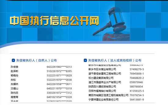 失信被执行人公开平台